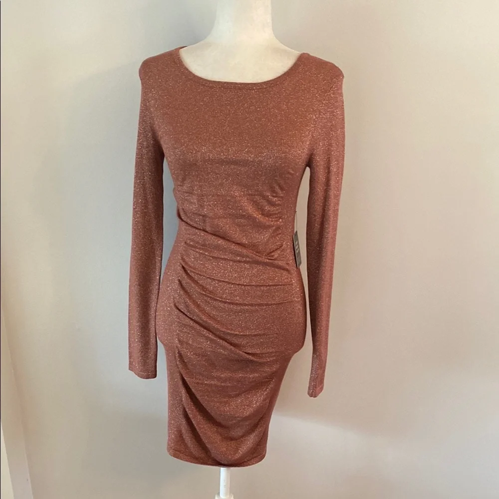 Express NWT sparkle ranched side dress small - Picture 1 of 9